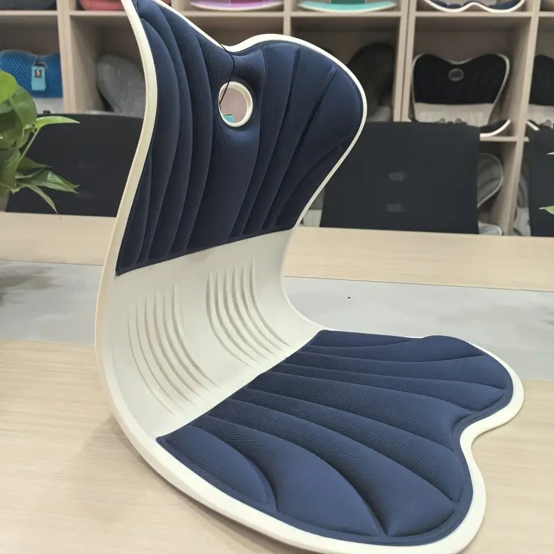 Chair support for back straightening when sitting