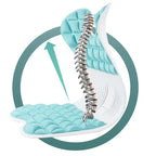 Chair support for back straightening when sitting