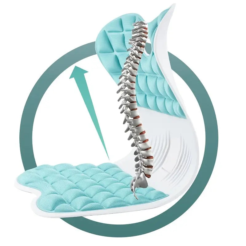 Chair support for back straightening when sitting