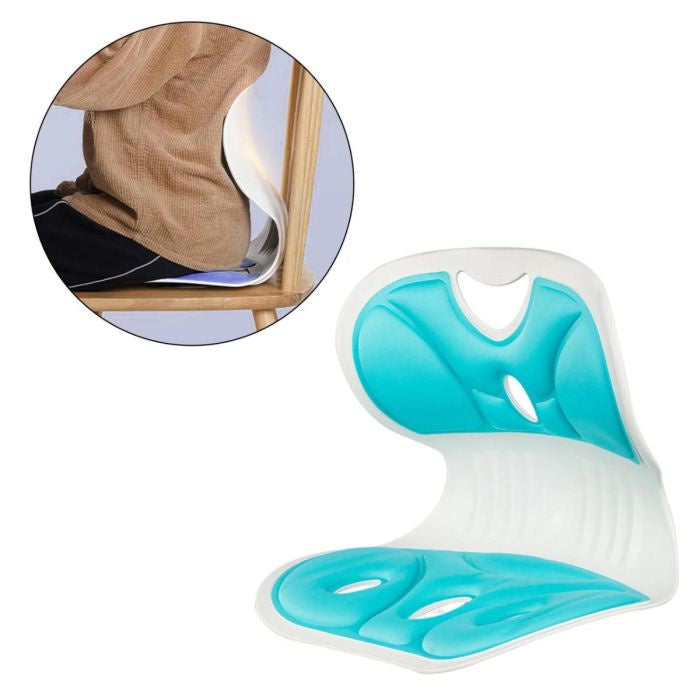 Chair support for back straightening when sitting