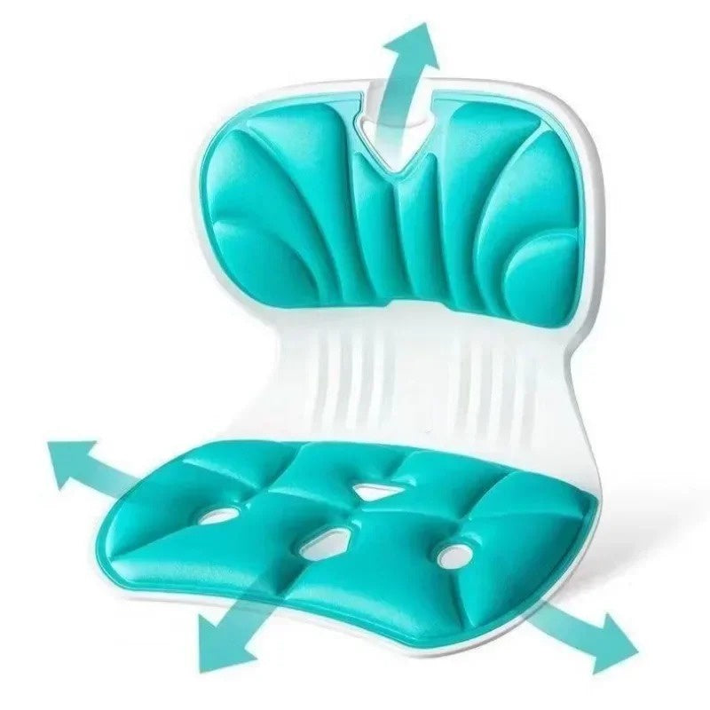 Chair support for back straightening when sitting