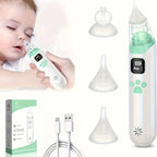 Electric baby nasal aspirator.
