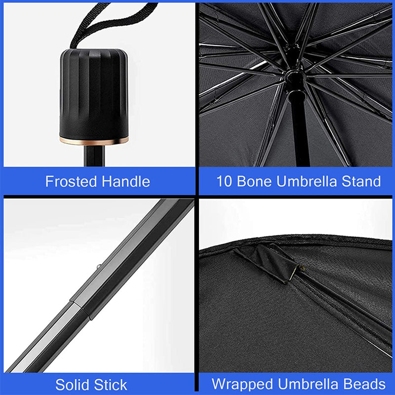 Foldable car windshield sunshade umbrella