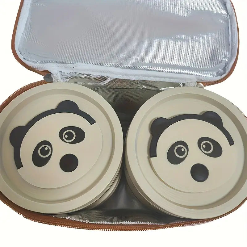 Lunch box set with a thermal bag