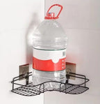 Metal corner shower shelf
