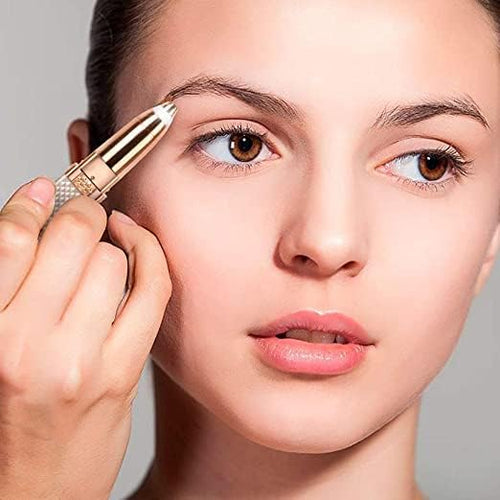 2-in-1 rechargeable electric eyebrow and facial hair remover