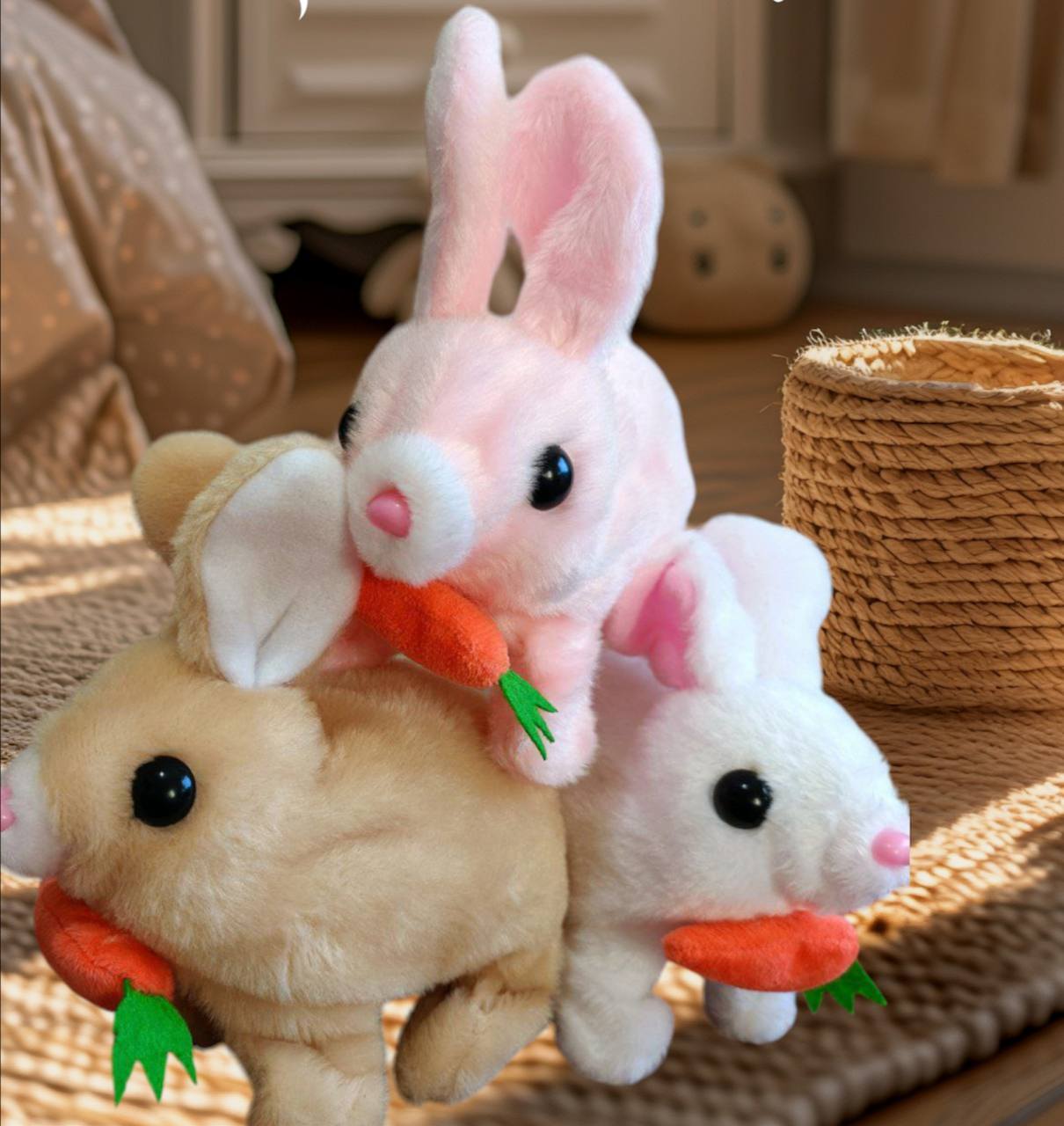 Plush rabbit toys for children