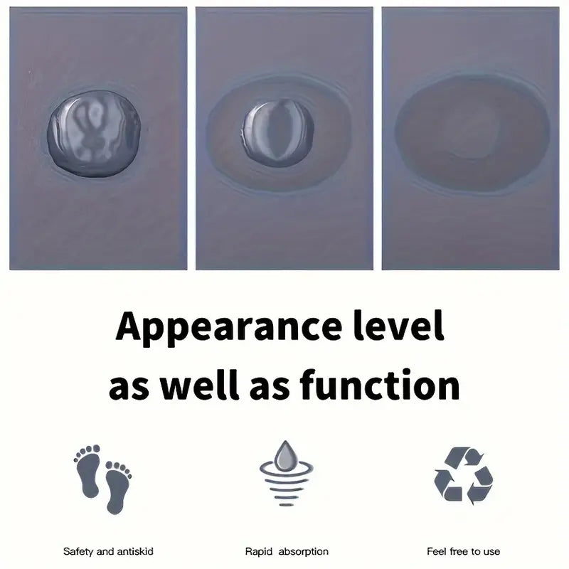 Super absorbent bath mat