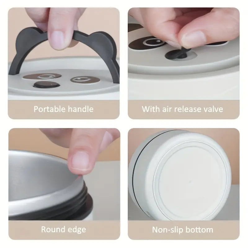 Lunch box set with a thermal bag