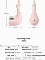 LED Peacock Wall Light projection lamp