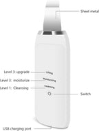 Ultrasonic skin scrubber