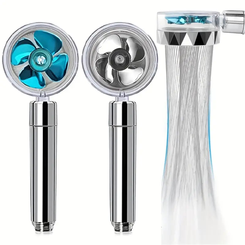 high-pressure, handheld turbo fan shower head