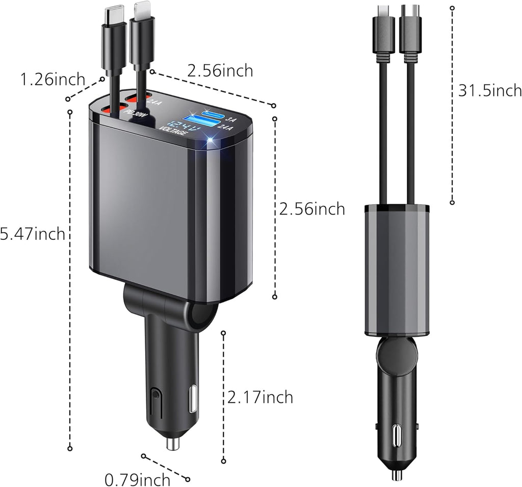 Retractable Car Fast Charger