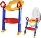Potty training seat with a step stool ladder.
