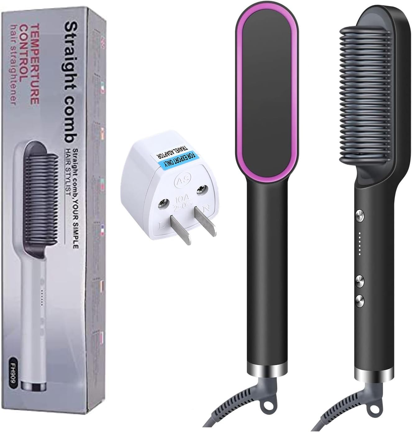 hair straightener brush