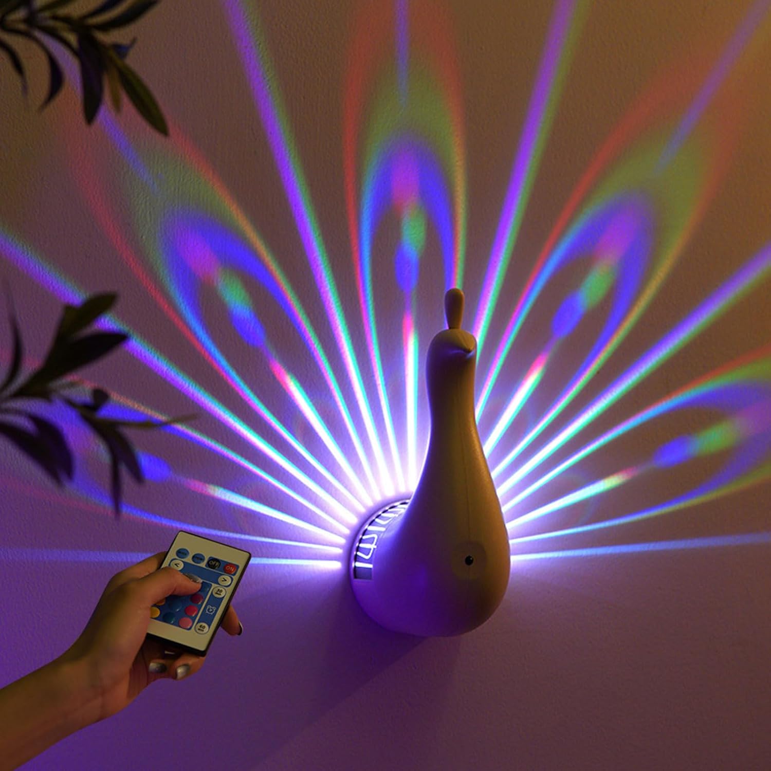 LED Peacock Wall Light projection lamp
