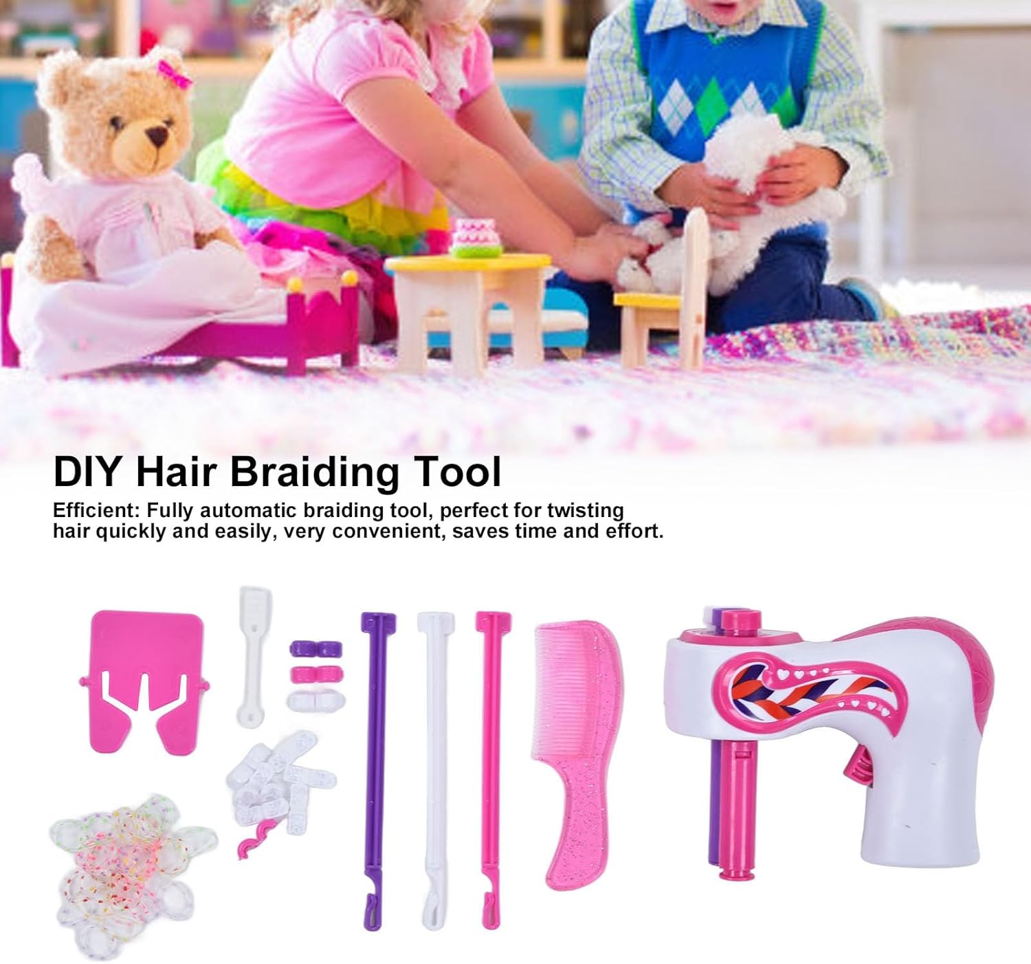 Electric hair braider kit