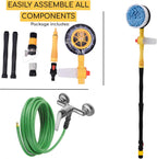 Auto-rotating car wash brush