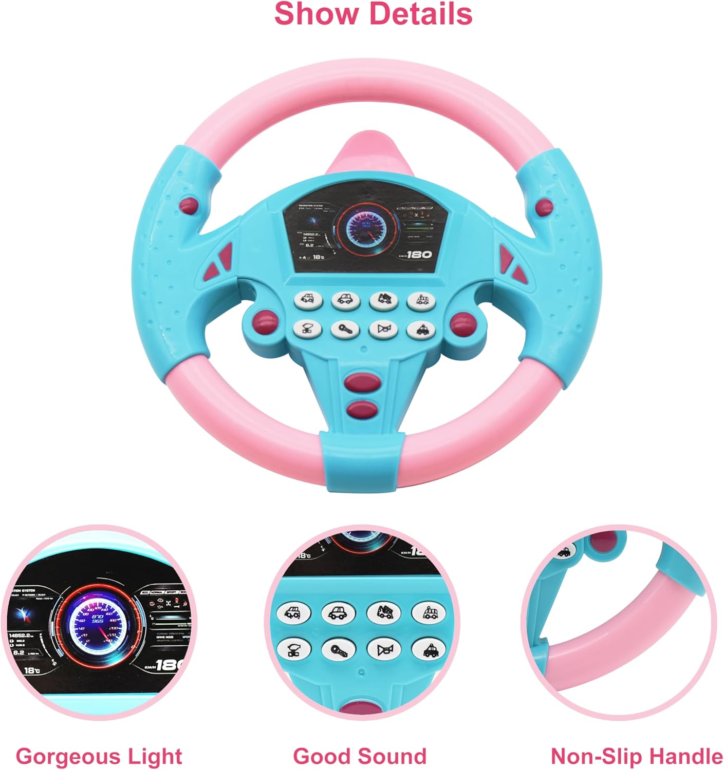 Kids Electronic Toy Steering Wheel