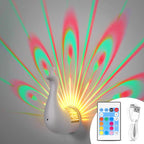 LED Peacock Wall Light projection lamp