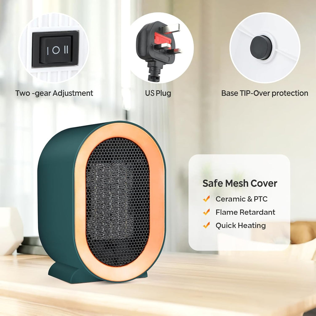 Portable electric heater 1200 Wat