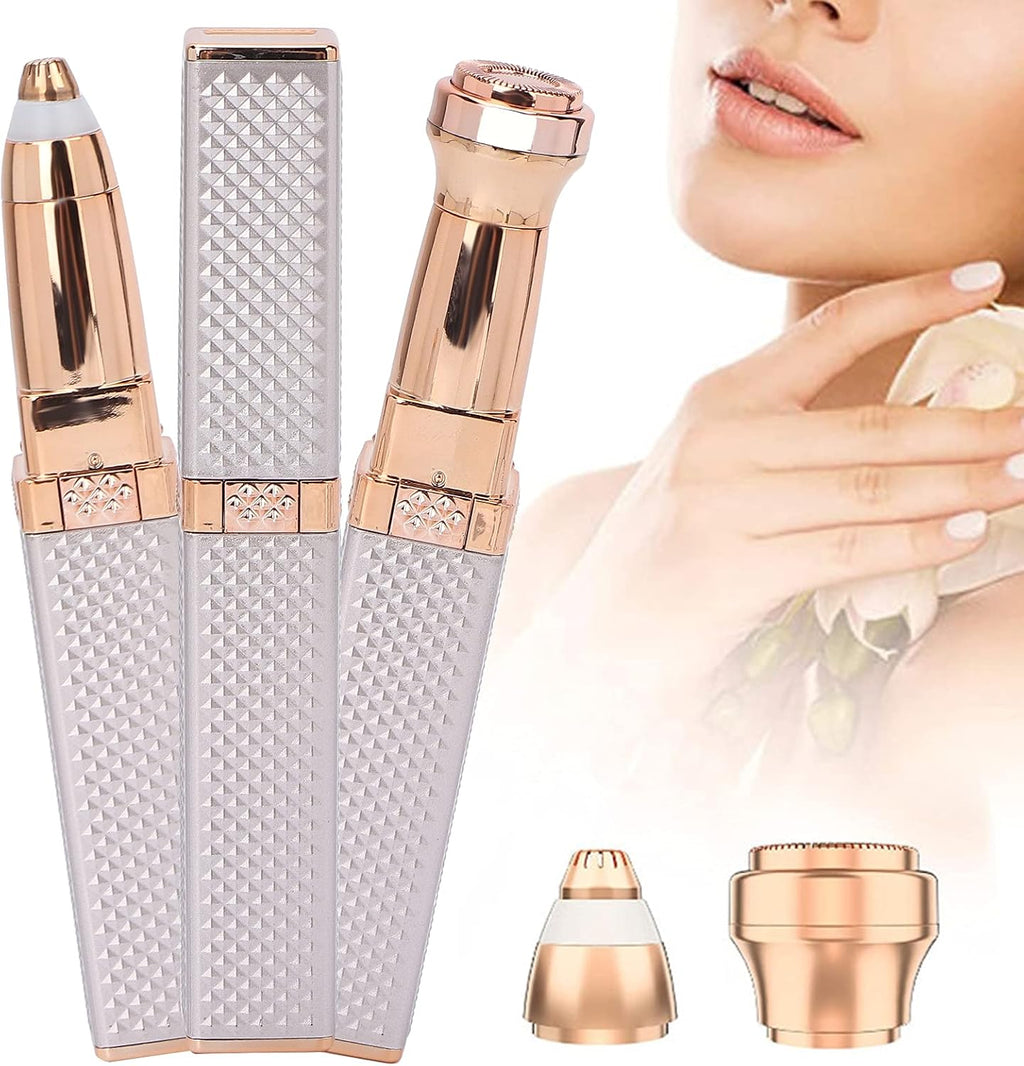 2-in-1 rechargeable electric eyebrow and facial hair remover