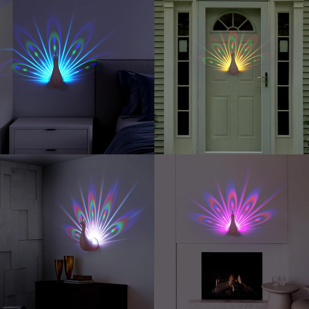 LED Peacock Wall Light projection lamp
