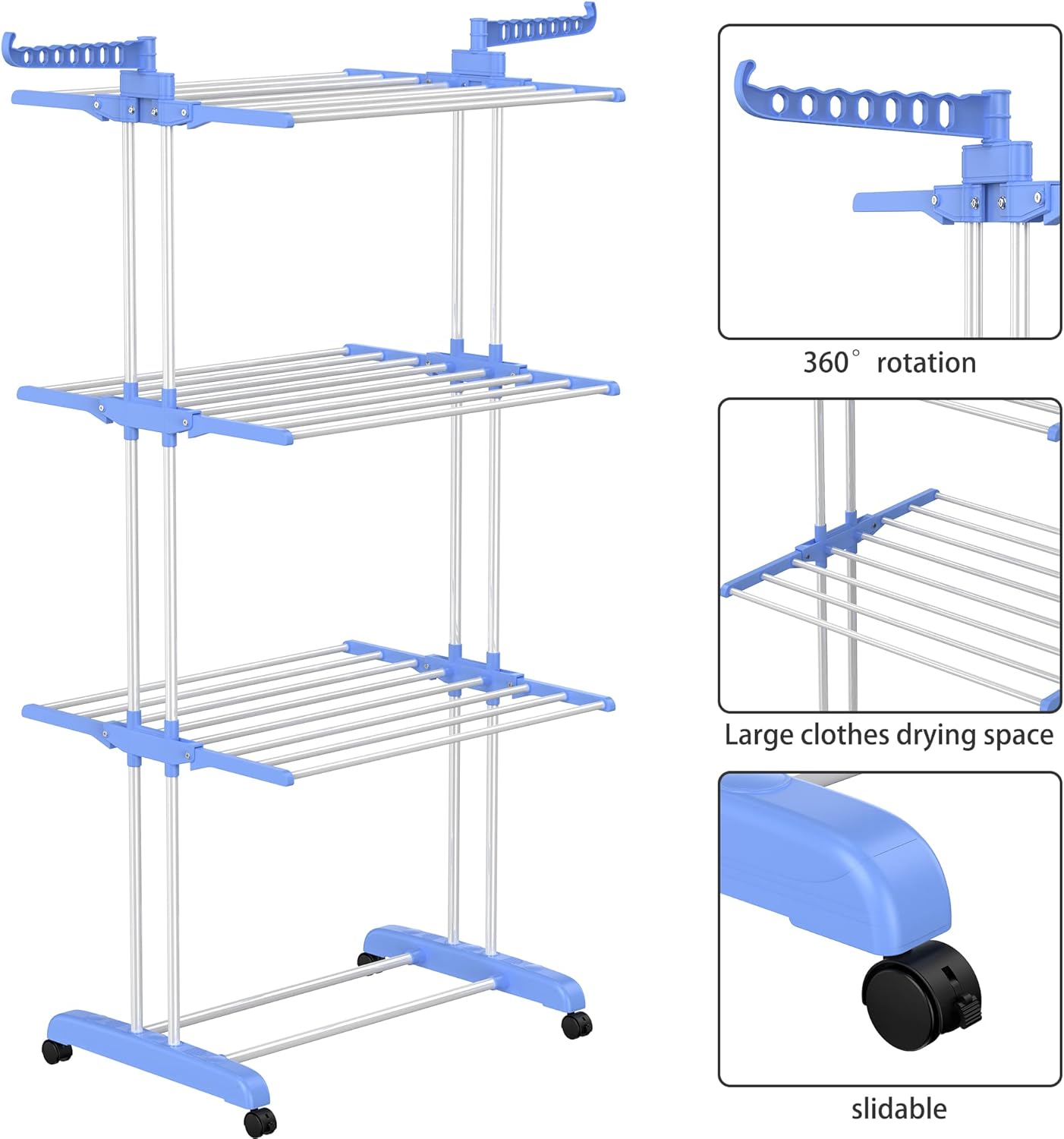 Foldable Clothes Drying Rack