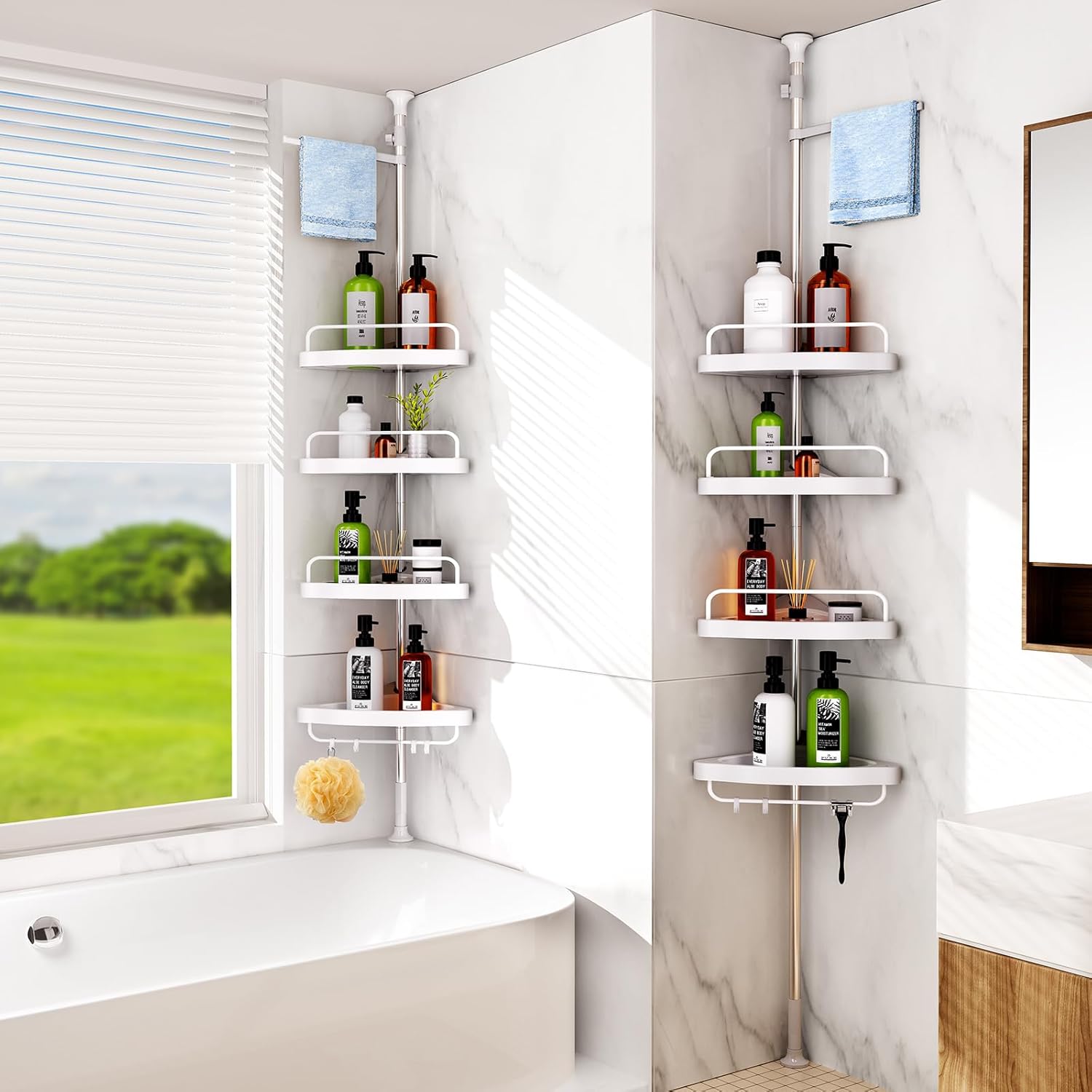Bathroom storage solution for organizing