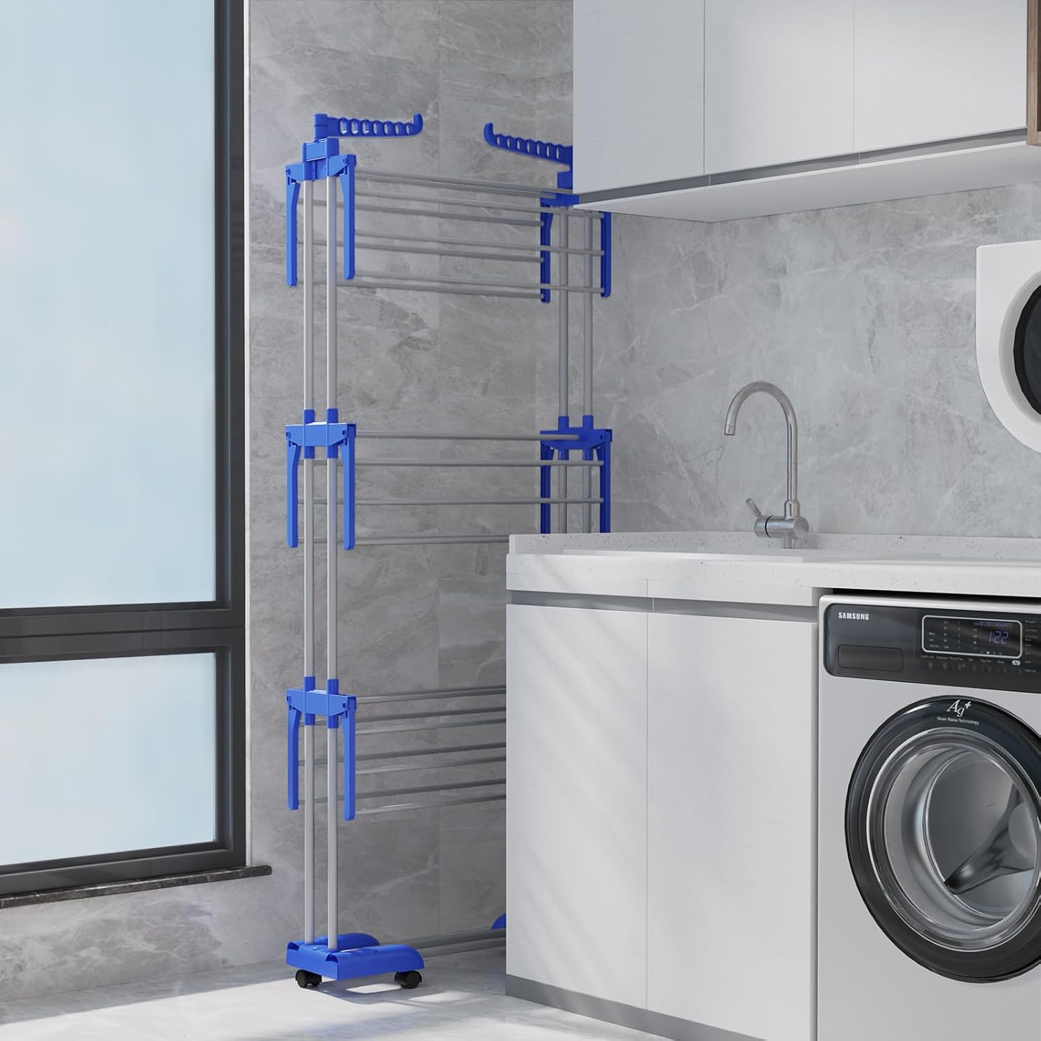 Foldable Clothes Drying Rack