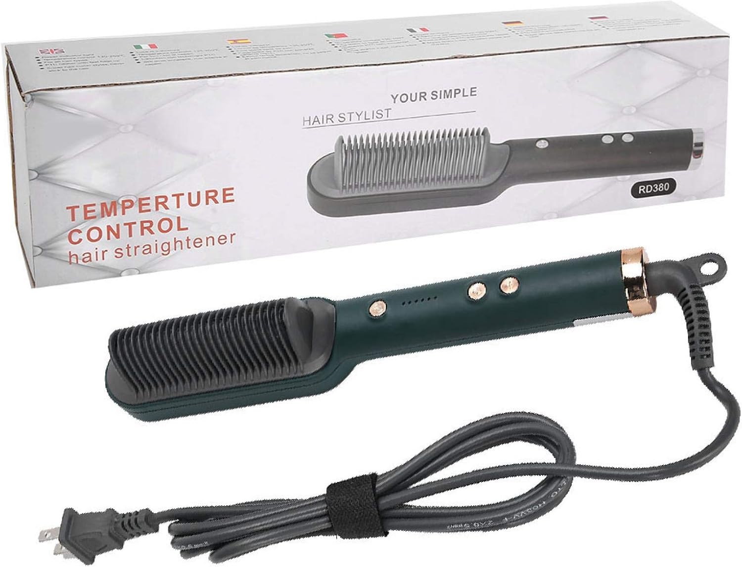 hair straightener brush