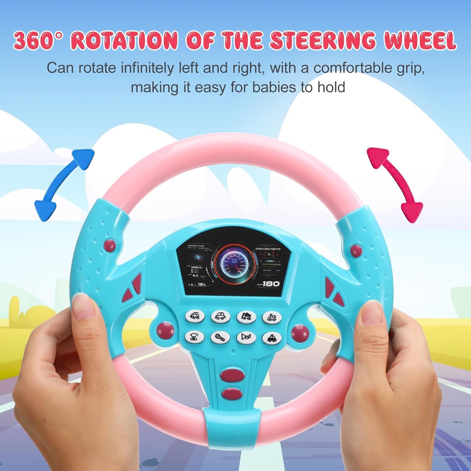 Kids Electronic Toy Steering Wheel