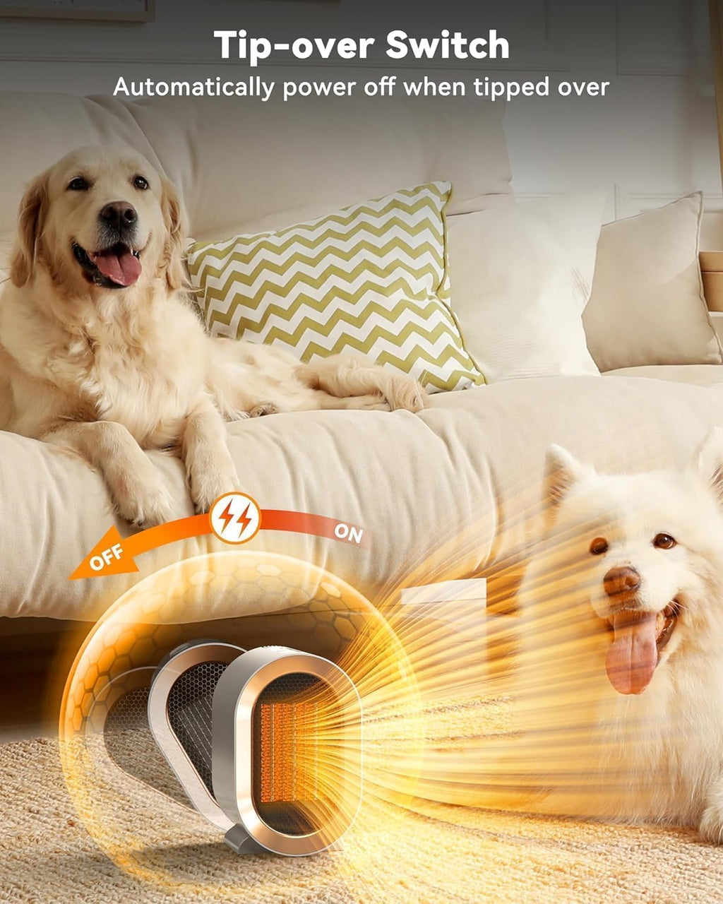 Portable electric heater 1200 Wat