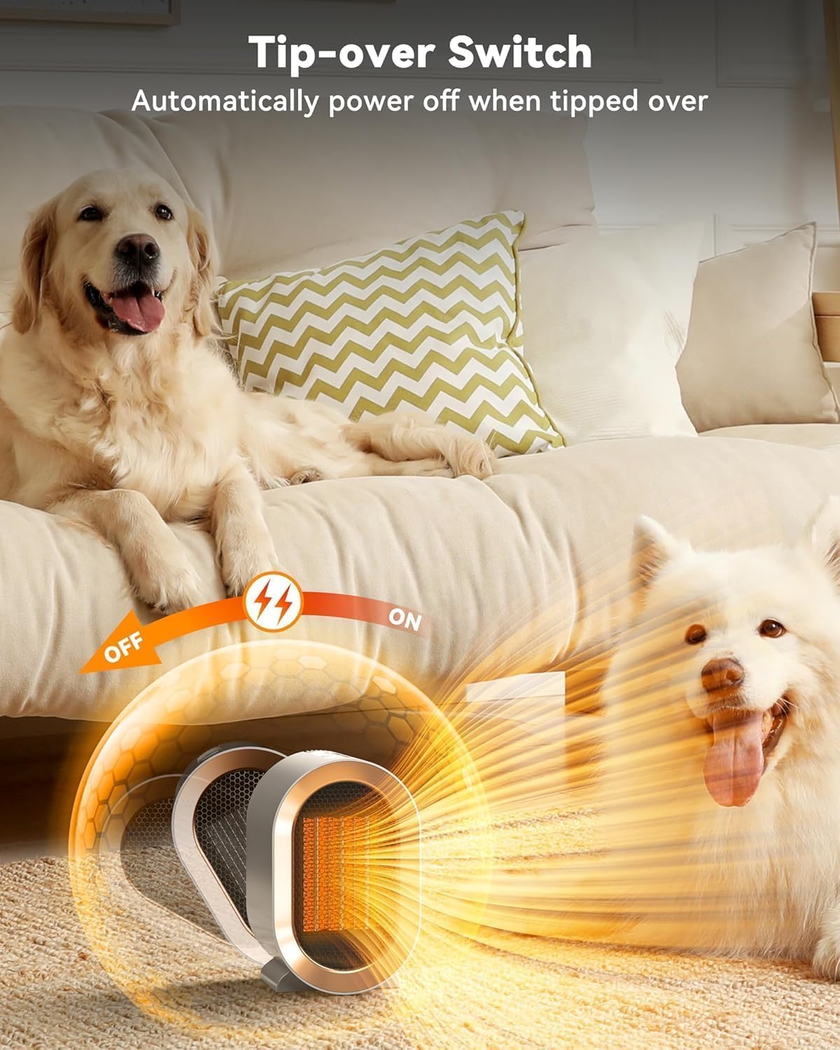 Portable electric heater 1200 Wat