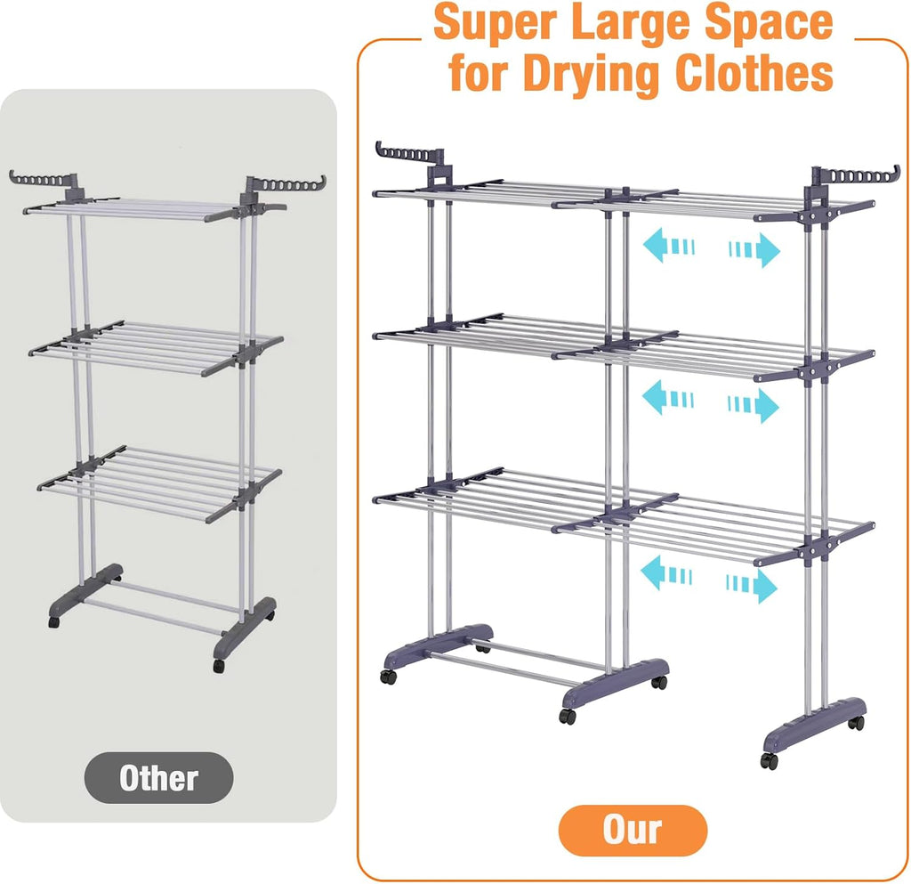 Foldable Clothes Drying Rack