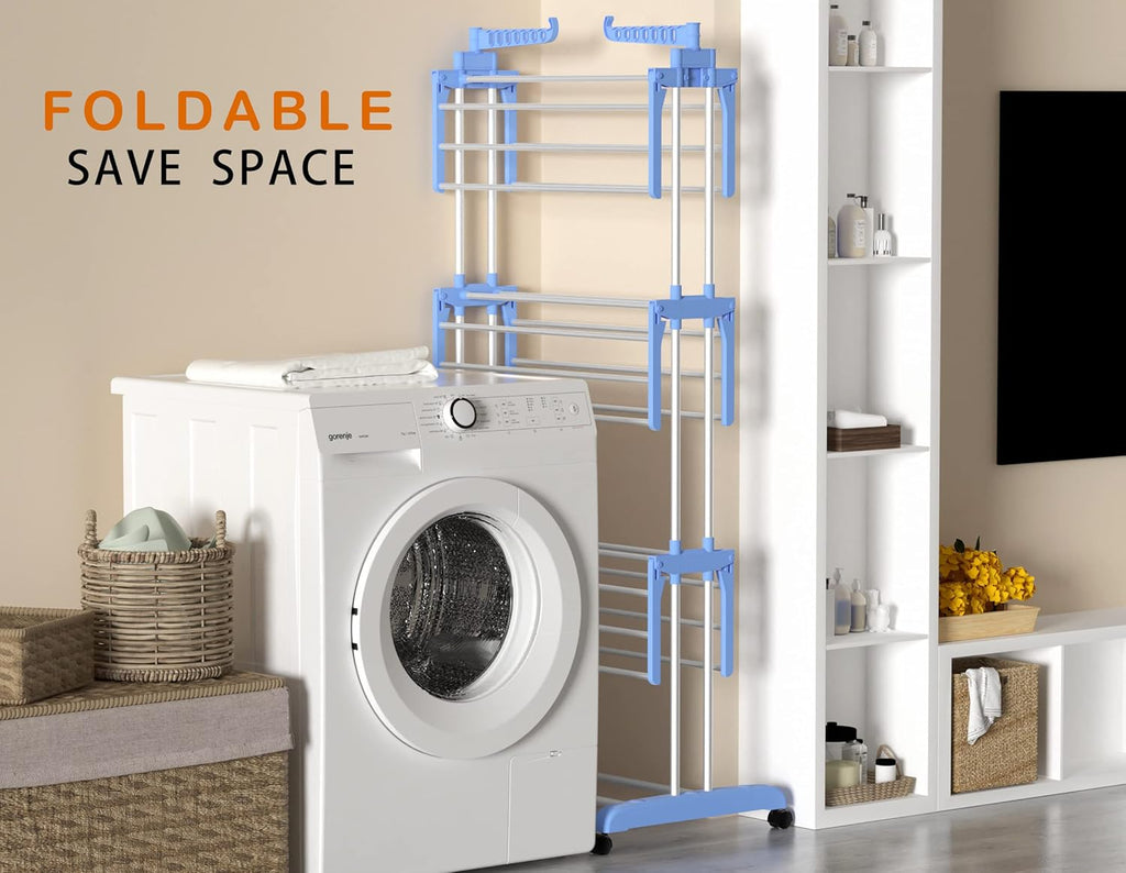 Foldable Clothes Drying Rack