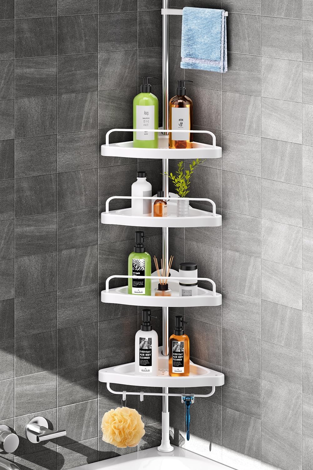 Bathroom storage solution for organizing