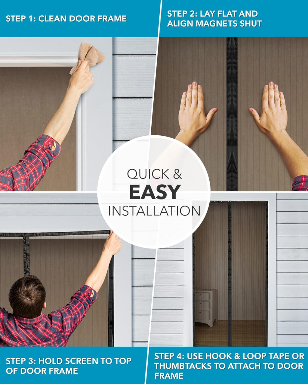 Magnetic screen door 210 * 110 cm