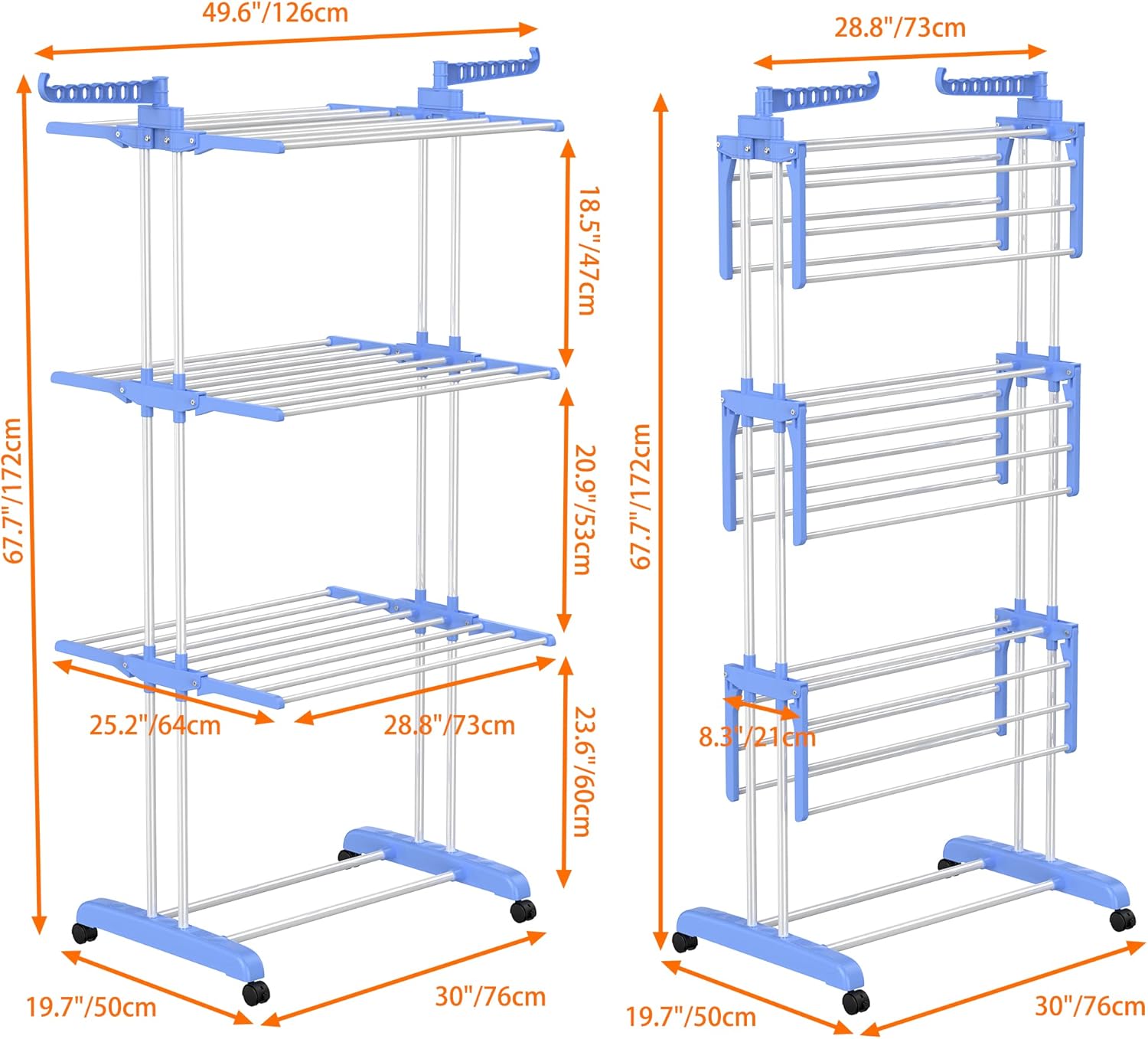 Foldable Clothes Drying Rack