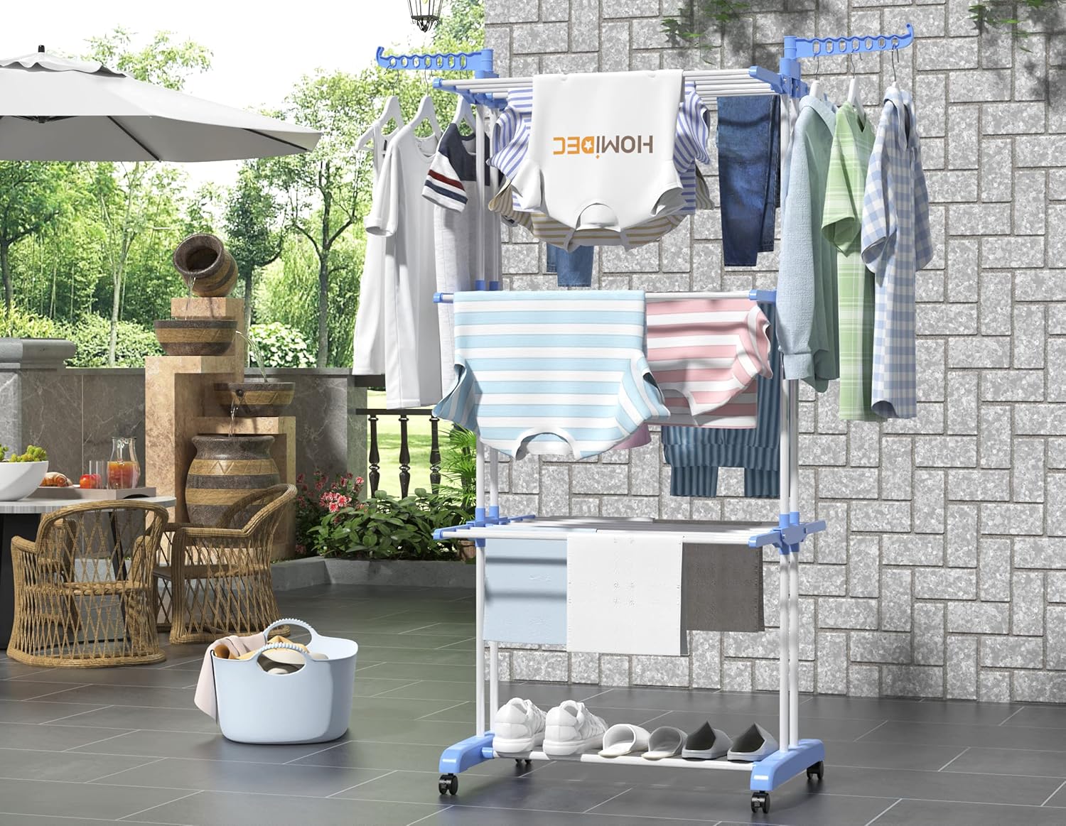 Foldable Clothes Drying Rack