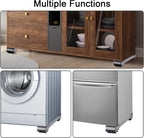 Wooden cabinet with glass doors, washing machine, and refrigerator on a white background.