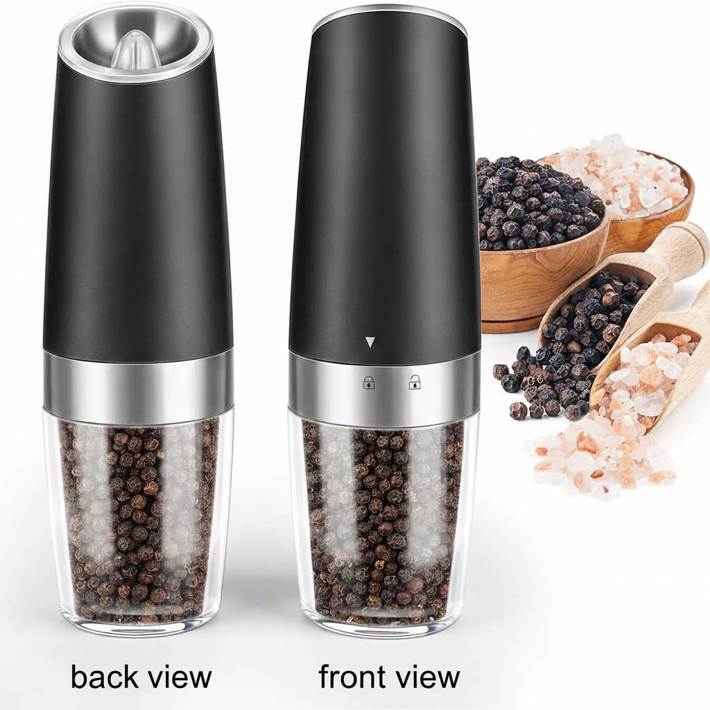 Electric salt or pepper grinders - one piece