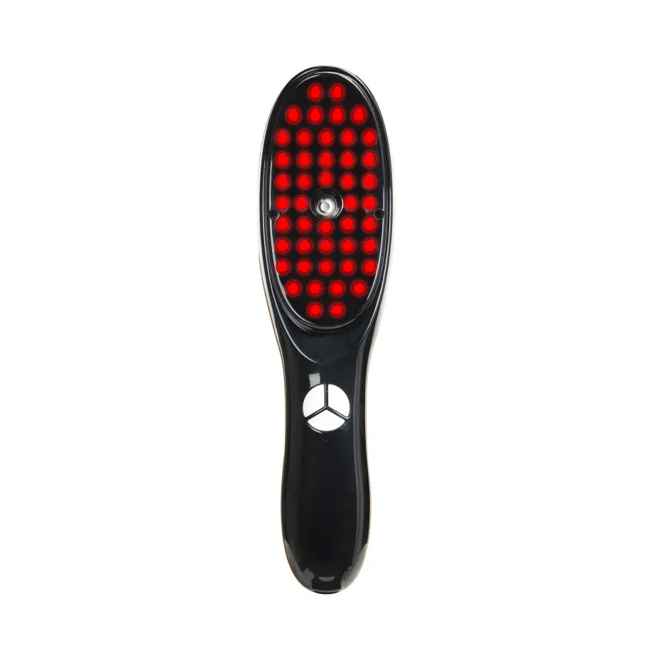 LED light therapy hair brushes
