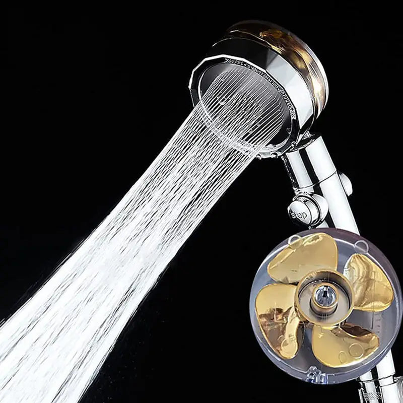 high-pressure, handheld turbo fan shower head
