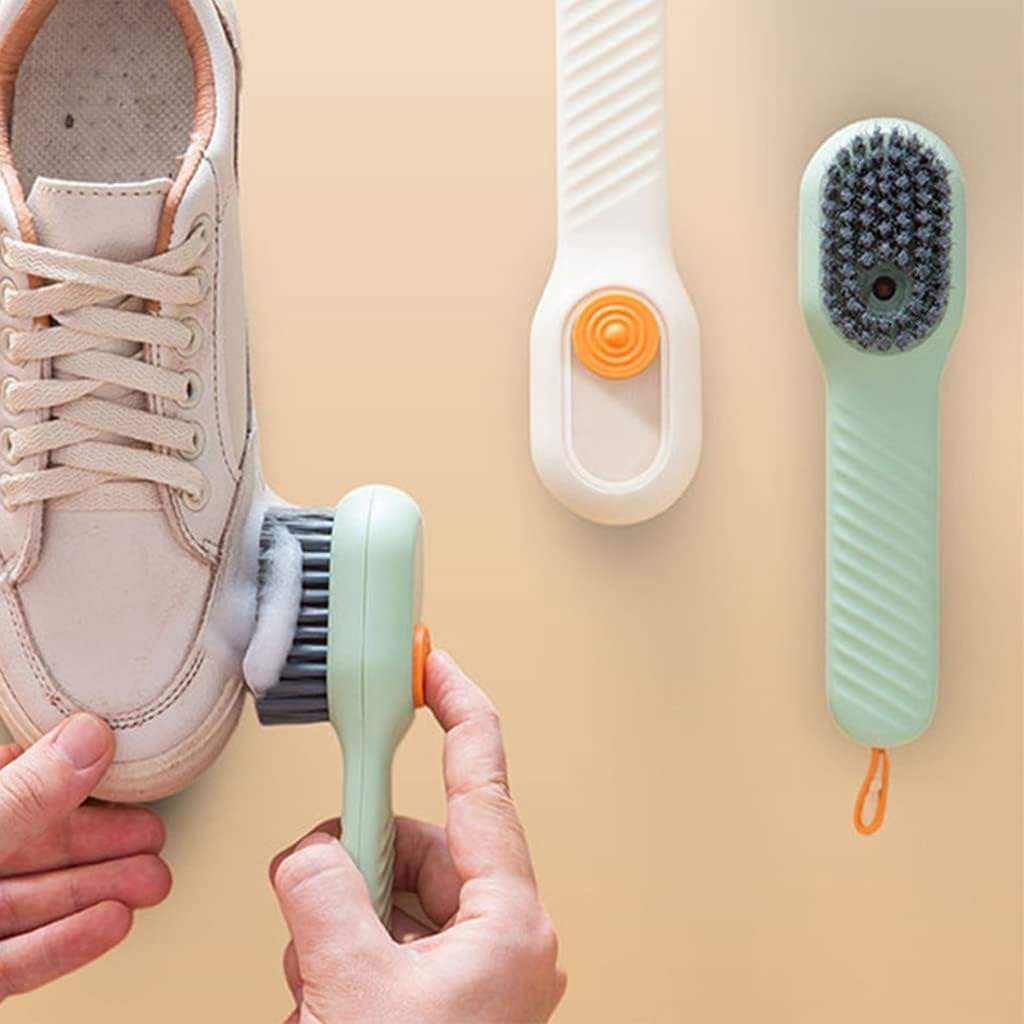 Multi-Purpose Cleaning Brush with Built-In Soap Dispenser
