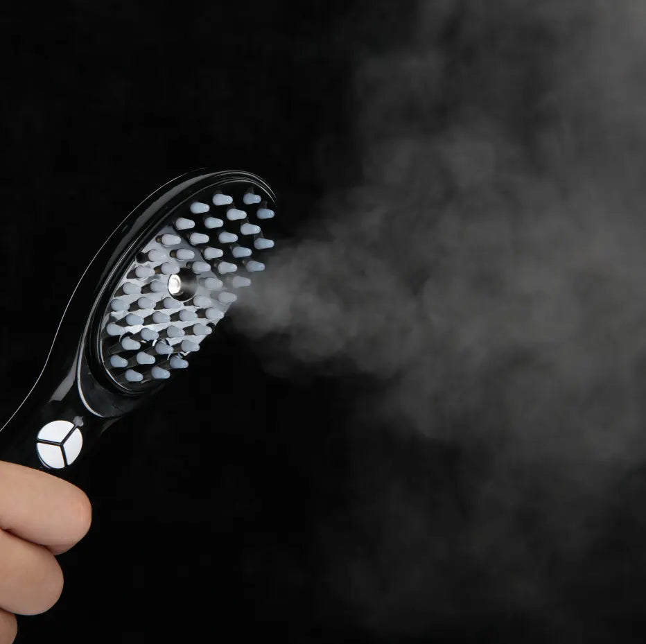 LED light therapy hair brushes