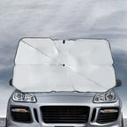 Foldable car windshield sunshade umbrella