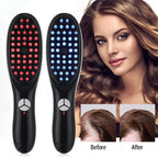 LED light therapy hair brushes