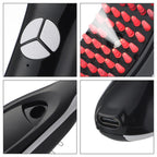 LED light therapy hair brushes