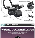 Automatic rebound abdominal wheel with elbow support